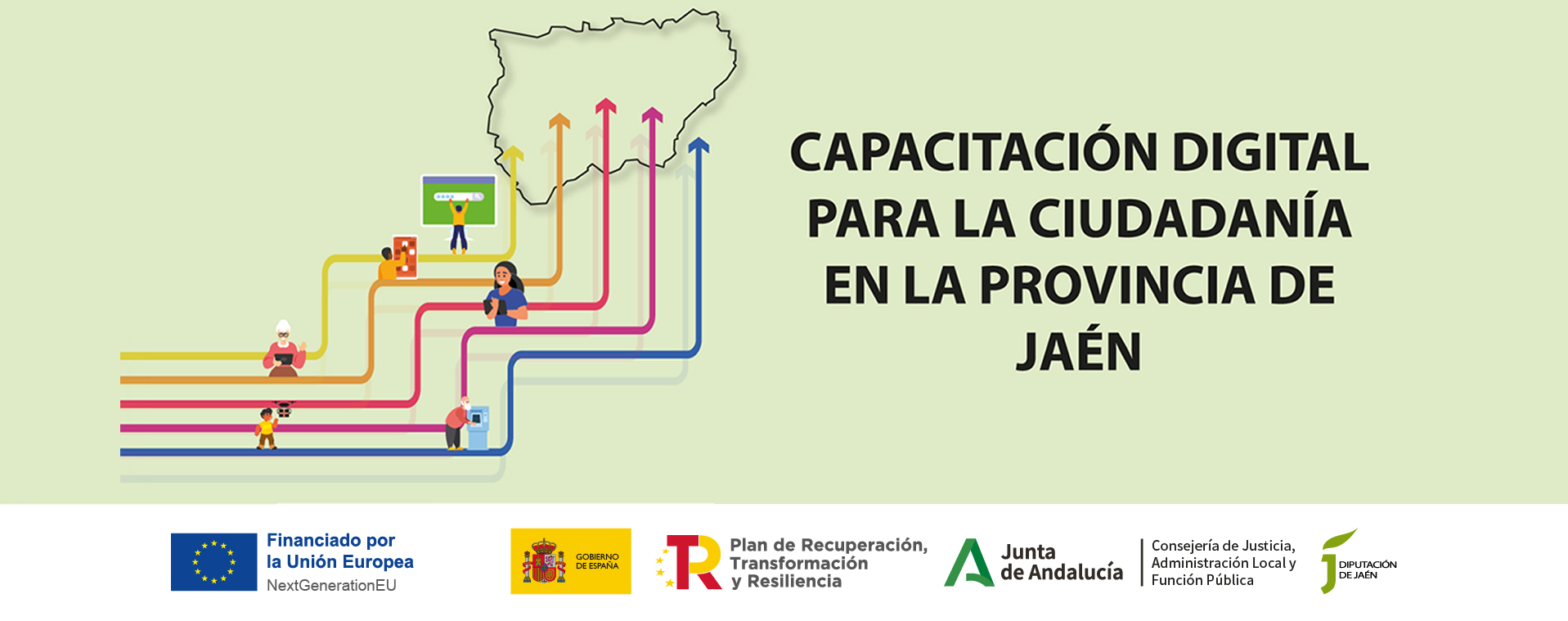 Banner Capacitación Digital para la ciudadanía de la provincia de Jaén