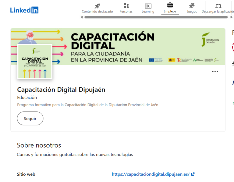 Portada red social Linkedin Cap. Digital