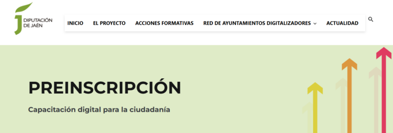 Portada apartado preinscripción web Cap. Digital