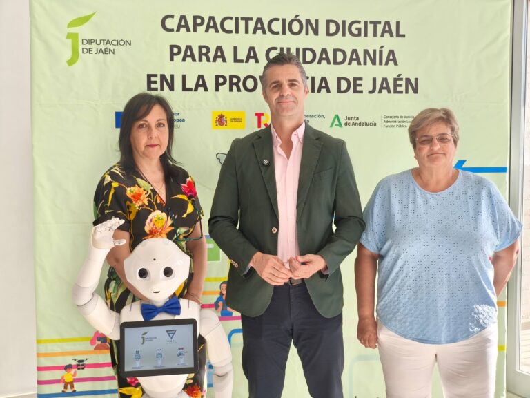 Autoridades asistentes a la jornada de Baños de la Encina